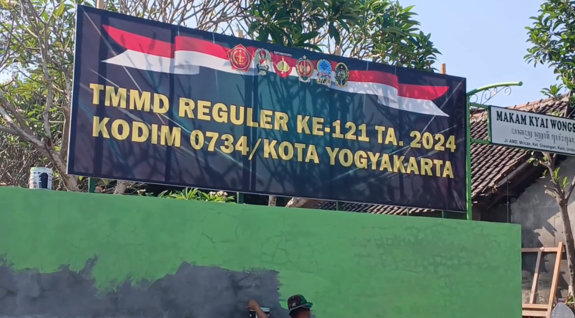 Tim WASEV Mabes AD Tinjau TMMD ke-121 Kodim 0734 Yogyakarta