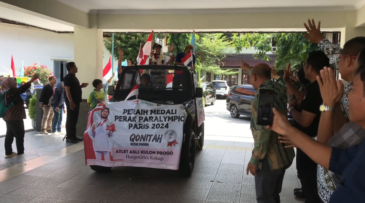 Pulang ke Kulonprogo Qonitah Disambut Meriah Warga Masyarakat