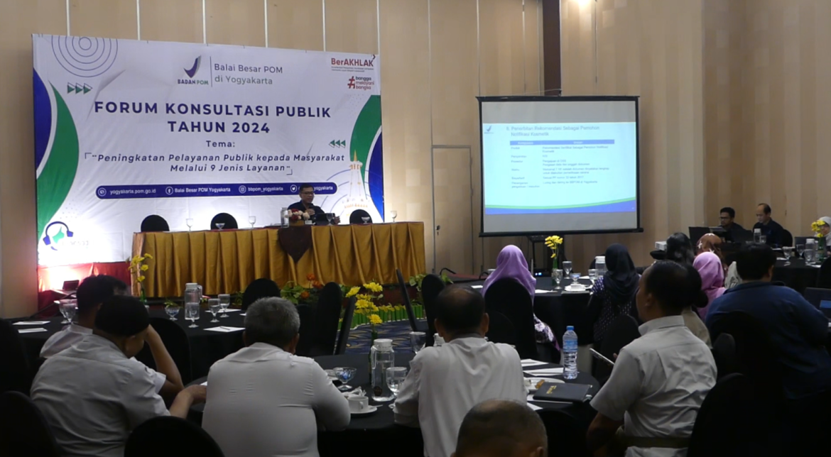 Forum Konsultasi Publik BBPOM di Yogyakarta