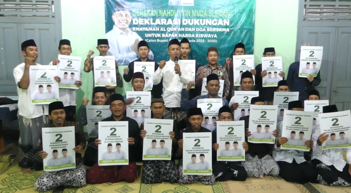 Generasi Nahdliyin Muda Sleman Deklarasi Dukung Harda Danang