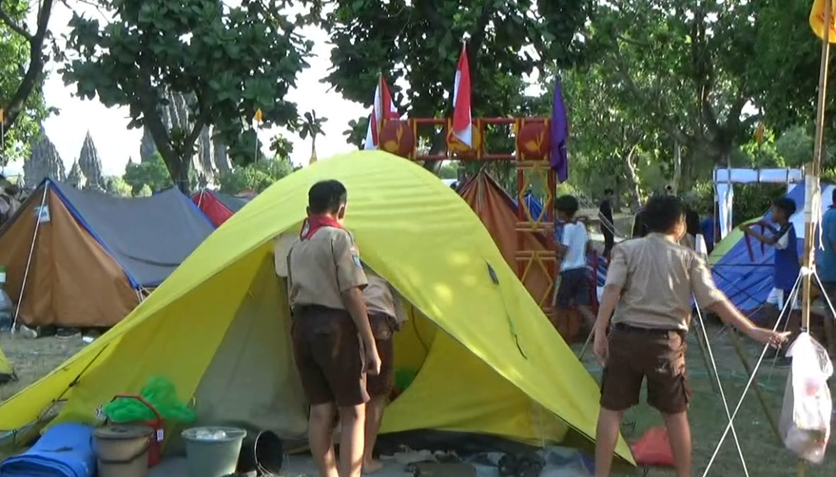 Kemah Budaya, Murid SD Antusias Ikuti Kegiatan