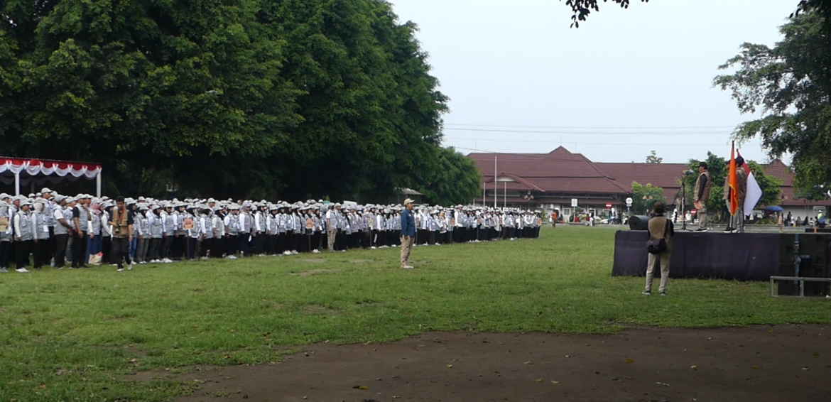 Masa Tenang,1731 Pengawas TPS Ikuti Apel Siaga Bawaslu Sleman