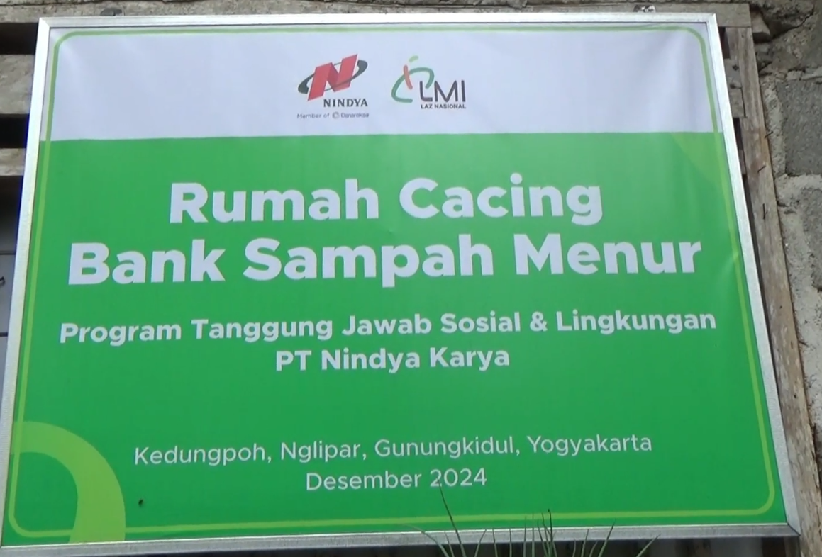 Bank Sampah Hasilkan Produk Kompos Cacing