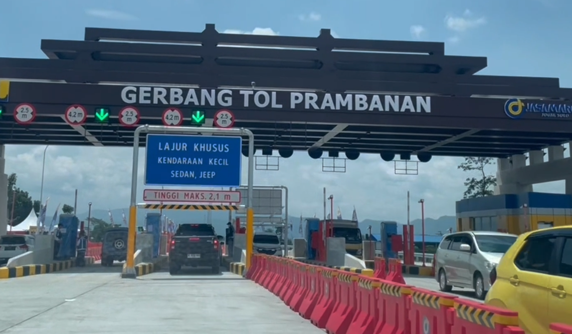 Lalu Lintas Tol Klaten-Prambanan Lancar