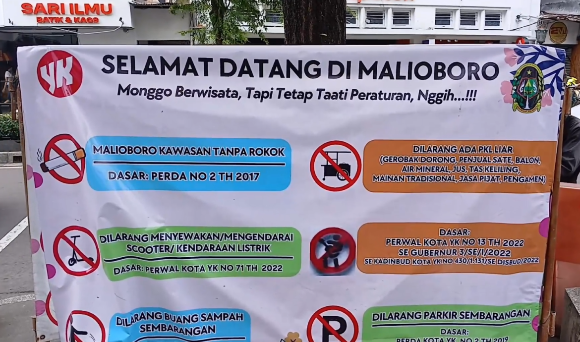 Merokok di Malioboro Bisa Dipenjara atau Denda Jutaan Rupiah